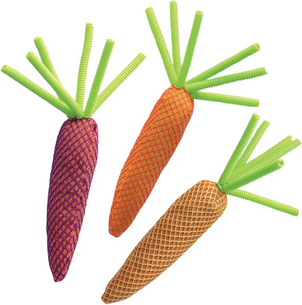 KONG Nibble Carrots Assorted Cat Toy, Color Varies slide 1 of 5