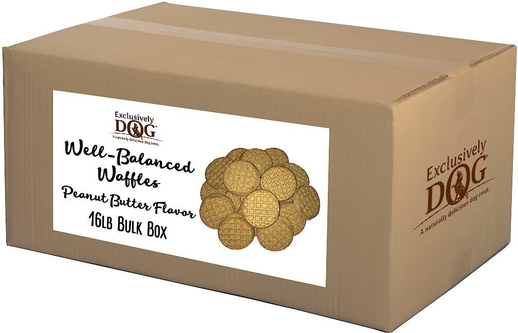 Exclusively Dog Wafer Cookies Peanut Butter Flavor Dog Treats