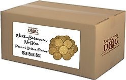 Exclusively Dog Well-Balanced Waffles Peanut Butter Flavor Dog Treats, 16-lb box