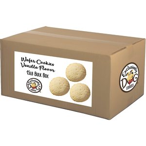 Exclusively Dog Wafer Cookies Vanilla Flavor Dog Treats, 15-lb box