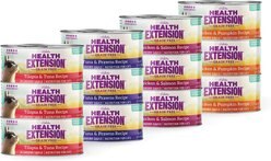 Health Extension Variety Pack Grain-Free Canned Cat Food, 2.8-oz, case of 24