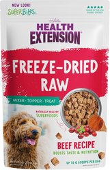 Health Extension Super Bites Beef Recipe Freeze-Dried Raw Dog Food Mixer, 3.5-oz bag