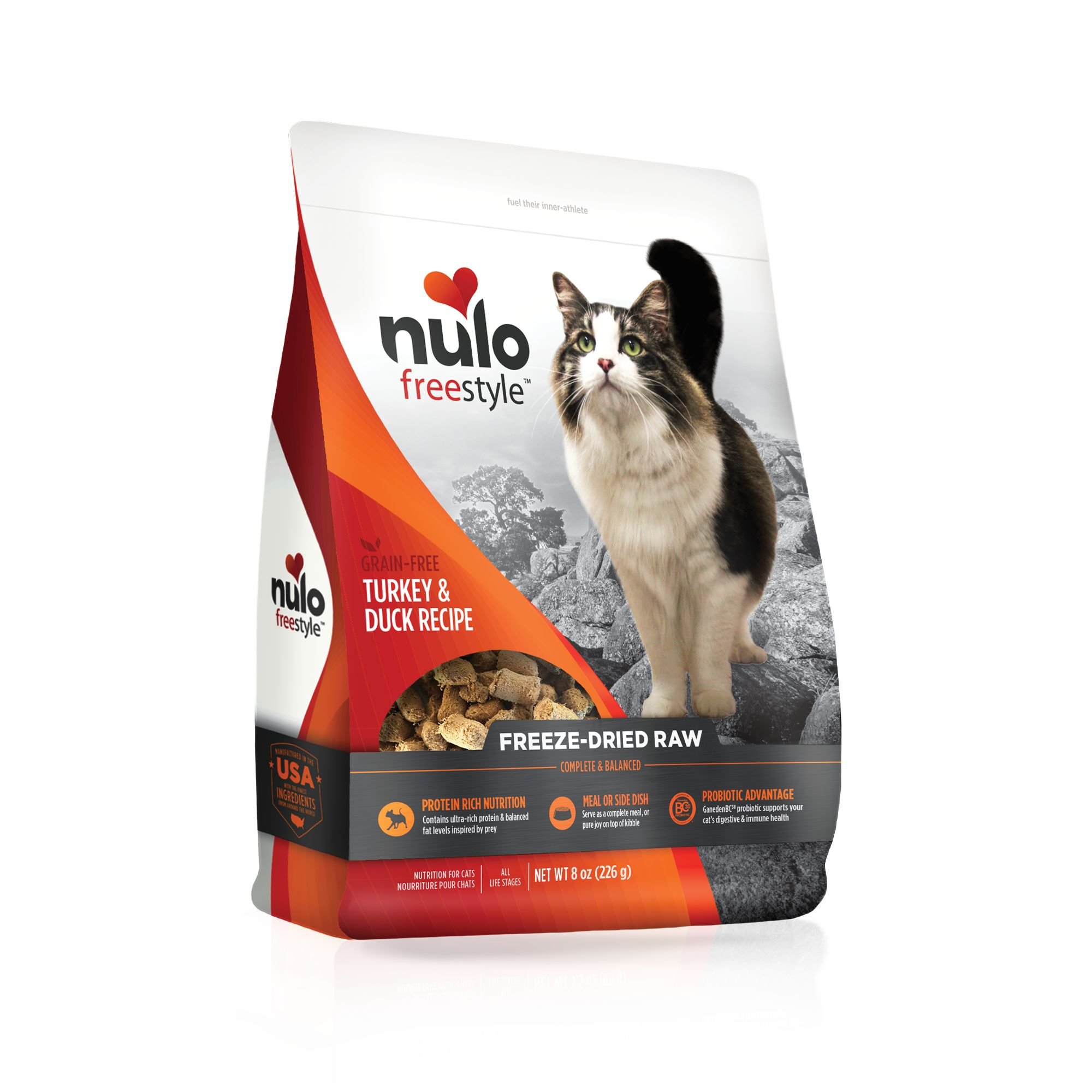 NULO FreeStyle Turkey Duck Recipe Freeze Dried Raw Cat Food