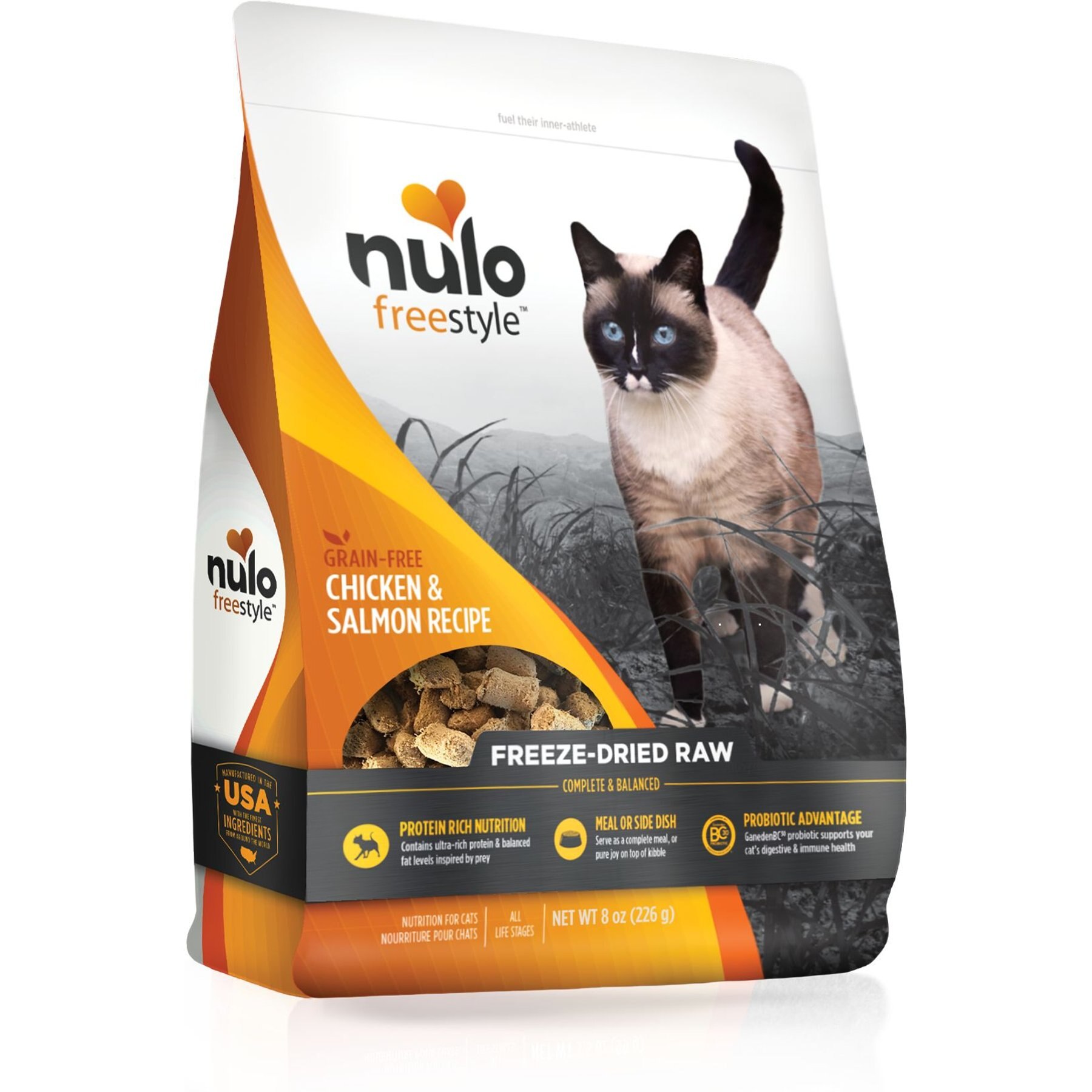 NULO FreeStyle Chicken Salmon Recipe Freeze Dried Raw Cat Food