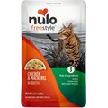Nulo FreeStyle Chicken & Mackerel in Broth Cat Food Topper, 2.8-oz, case of 24