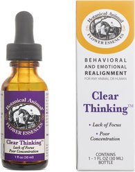 Botanical Animal Flower Essences Clear Thinking Calming Pet Supplement, 1-oz bottle