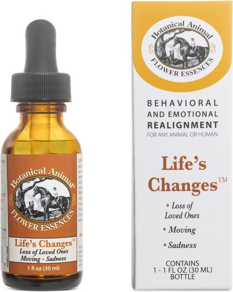 Botanical Animal Flower Essences Life's Changes Calming Pet Supplement, 1-oz bottle slide 1 of 6