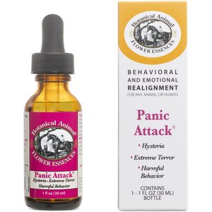 Botanical Animal Flower Essences Panic Attack Calming Pet Supplement, 1-oz bottle