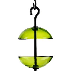 Mosaic Birds Hanging Double Poppy Bird Feeder, Lime