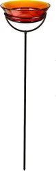 Mosaic Birds Cuban Garden Stake Bird Feeder, 20.3-oz, Orange
