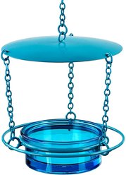 Mosaic Birds Manor Hanging Bird Feeder, Aqua