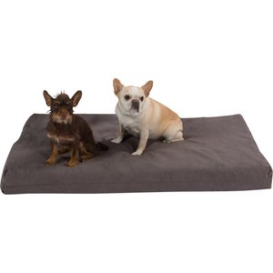 Pet Support Systems Gel Memory Foam Pillow Dog Bed, Charcoal Gray, Medium