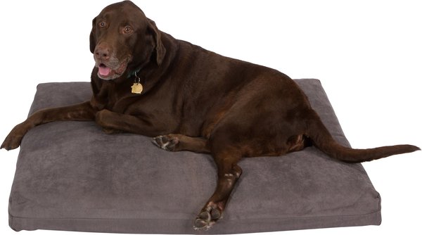 Pet Support Systems Gel Memory Foam Pillow Dog Bed, Charcoal Gray, Large slide 1 of 6