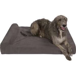 Pet Support Systems Lucky Dog Orthopedic Bolster Dog Bed, Charcoal Gray, X-Large