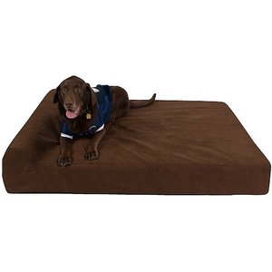 Pet Support Systems Lucky Dog Orthopedic Bolster Dog Bed, Chocolate/Brown, X-Large