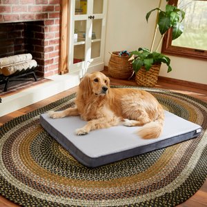 Frisco Cooling Orthopedic Pillow Dog Bed w/Removable Cover, Gray, X-Large
