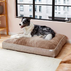 Frisco Plush Pillow Cat & Dog Bed w/ Removable Cover, Beige, X-Large