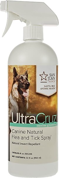 UltraCruz Natural Dog Flea & Tick Spray, 32-oz bottle slide 1 of 3