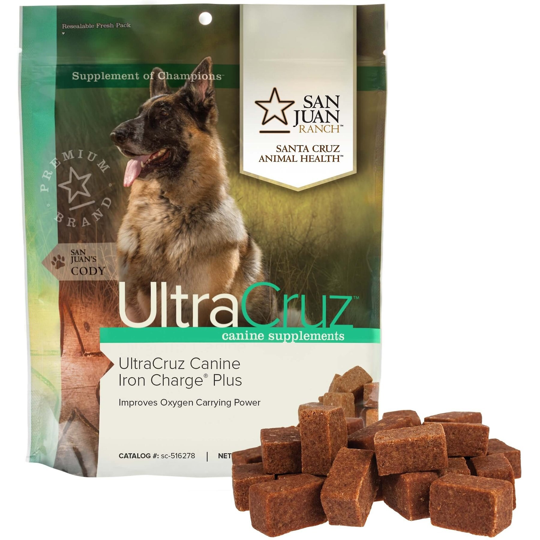 ULTRACRUZ Iron Charge Plus Dog Supplement, 60 count