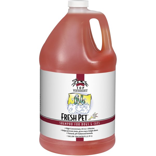 TOP PERFORMANCE 64 Fresh Pet Dog & Cat Shampoo, 1-gal bottle 