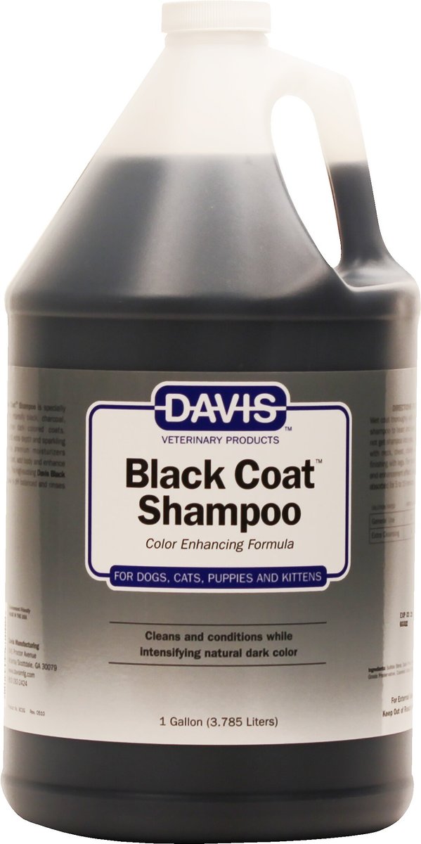 DAVIS Black Coat Dog & Cat Shampoo, 1gallon