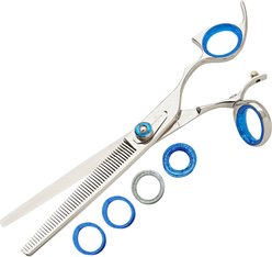 Shark Fin Right Gold Swivel 50 Tooth Stainless Steel Dog Shears