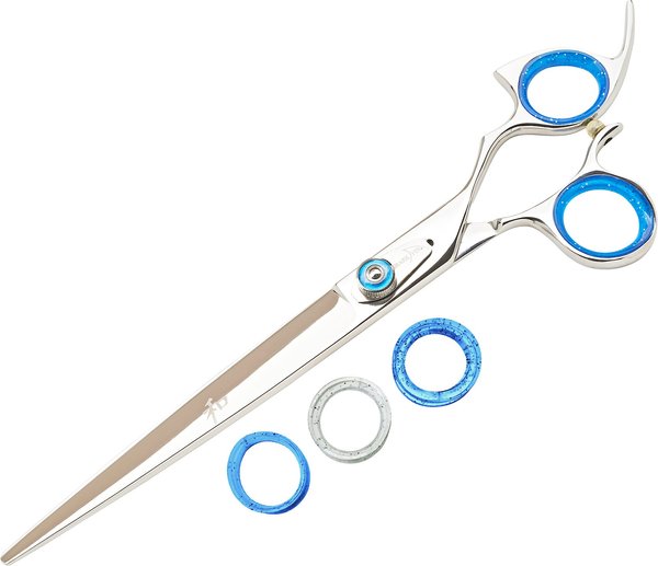 Shark Fin Right Gold Non-Swivel Stainless Steel Straight Dog Shears