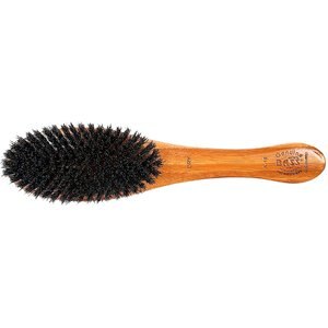 Bass Brushes Shine & Condition Soft Bristle Dog & Cat Brush, Bamboo-Dark Finish