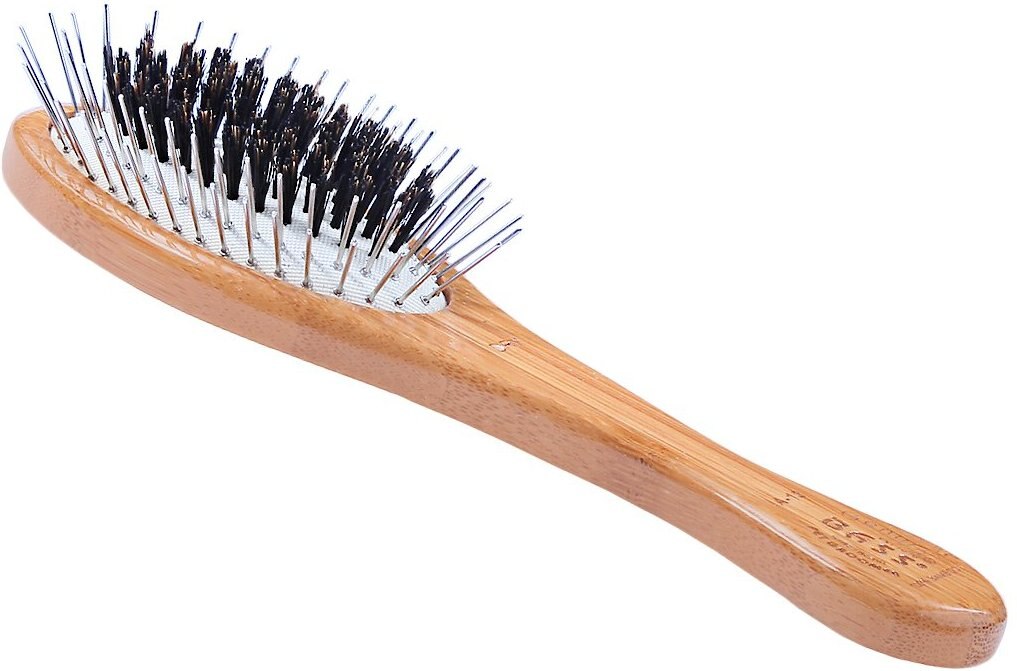 Bass Brushes The Hybrid Pet Groomer Oval Brush