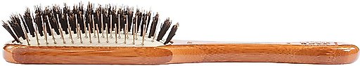 Bass Brushes The Hybrid Dog & Cat Groomer Paddle Brush, Bamboo-Dark Finish, Medium