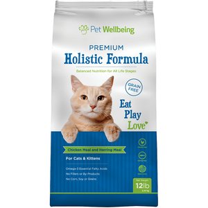 Pet Wellbeing Premium Holistic Formula Dry Cat Food, 12-lb bag