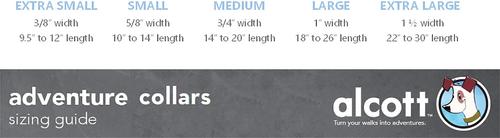 Show full view: Alcott Adventure Polyester Reflective Dog Collar, Black, X-Small: 7 to 11-in neck slide 2 of 3