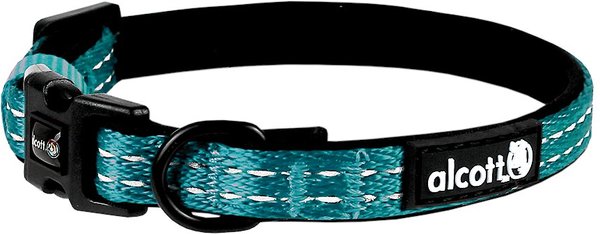 Alcott Adventure Polyester Reflective Dog Collar, Blue, X-Small: 7 to 11-in neck slide 1 of 2