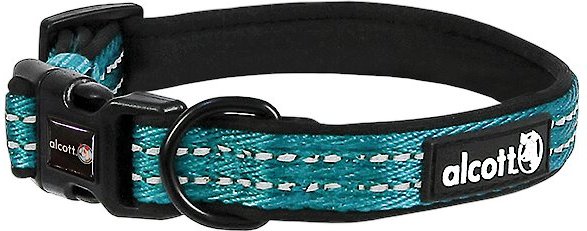 Alcott Adventure Polyester Reflective Dog Collar, Blue, Small: 10 to 14-in neck slide 1 of 2