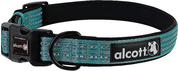 Alcott Adventure Polyester Reflective Dog Collar, Blue, Large: 18 to 26-in neck slide 1 of 2