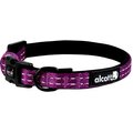 Alcott Adventure Polyester Reflective Dog Collar, Purple, X-Small: 7 to 11-in neck