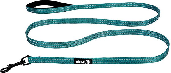 Alcott Adventure Polyester Reflective Dog Leash, Blue, Small: 6-ft long, 5/8-in wide slide 1 of 1
