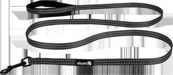 Alcott Adventure Polyester Reflective Dog Leash, Grey, Small: 6-ft long, 5/8-in wide slide 1 of 1