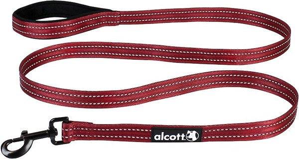 Alcott Adventure Polyester Reflective Dog Leash, Red, Large: 6-ft long, 1-in wide slide 1 of 1