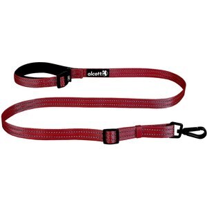 Alcott Weekender Polyester Reflective Dog Leash, Red, 5-ft long, 1-in wide