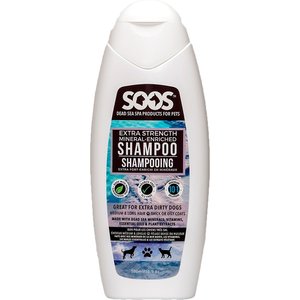 Soos Pets Extra Strength Mineral Enriched Dog & Cat Shampoo, 16.9-oz bottle