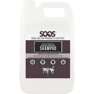 Soos Pets Extra Strength Mineral Enriched Dog & Cat Shampoo, 135-oz bottle