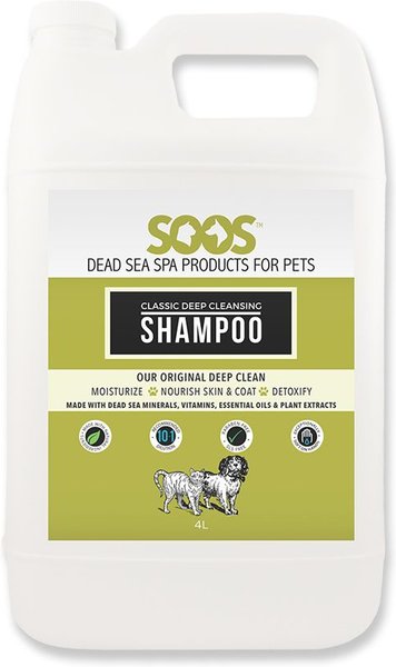 Soos Pets Classic Deep Cleansing Dog & Cat Shampoo, 135-oz bottle slide 1 of 4