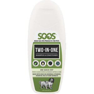 Soos Pets Two-in-One Dog & Cat Shampoo & Conditioner, 8-oz bottle
