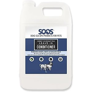 Soos Pets Deep Hydrating Leave-In Dog & Cat Conditioner, 135-oz bottle