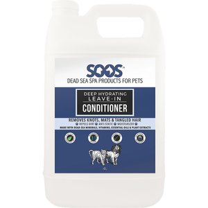 Soos Pets Deep Hydrating Leave-In Dog & Cat Conditioner, 135-oz bottle