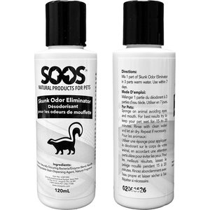 Soos Pets Skunk Odor Eliminator, 4-oz bottle