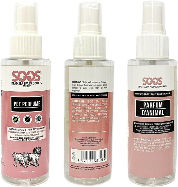 Soos Pets Dog & Cat Perfume Spray, 4-oz bottle slide 1 of 4