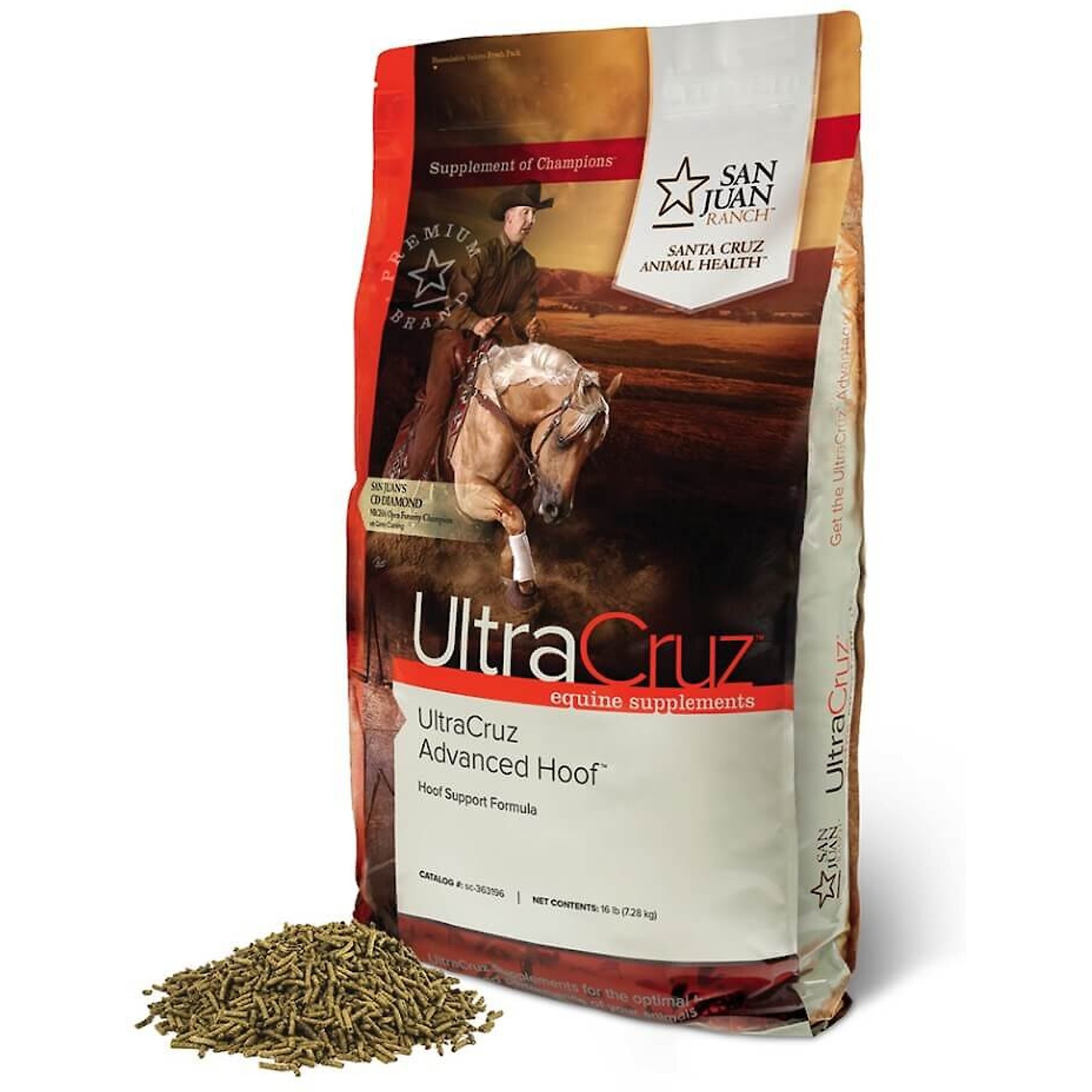 UltraCruz Advanced Hoof Support Pellets Horse Supplement, 16-lb bag