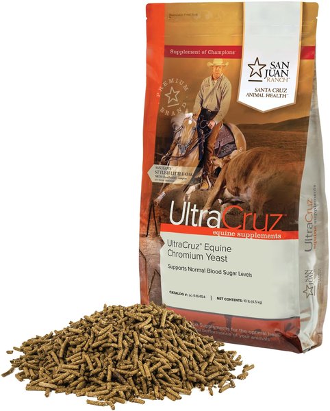 UltraCruz Chromium Yeast Diabetic Support Pellets Horse Supplement, 10-lb bag slide 1 of 2